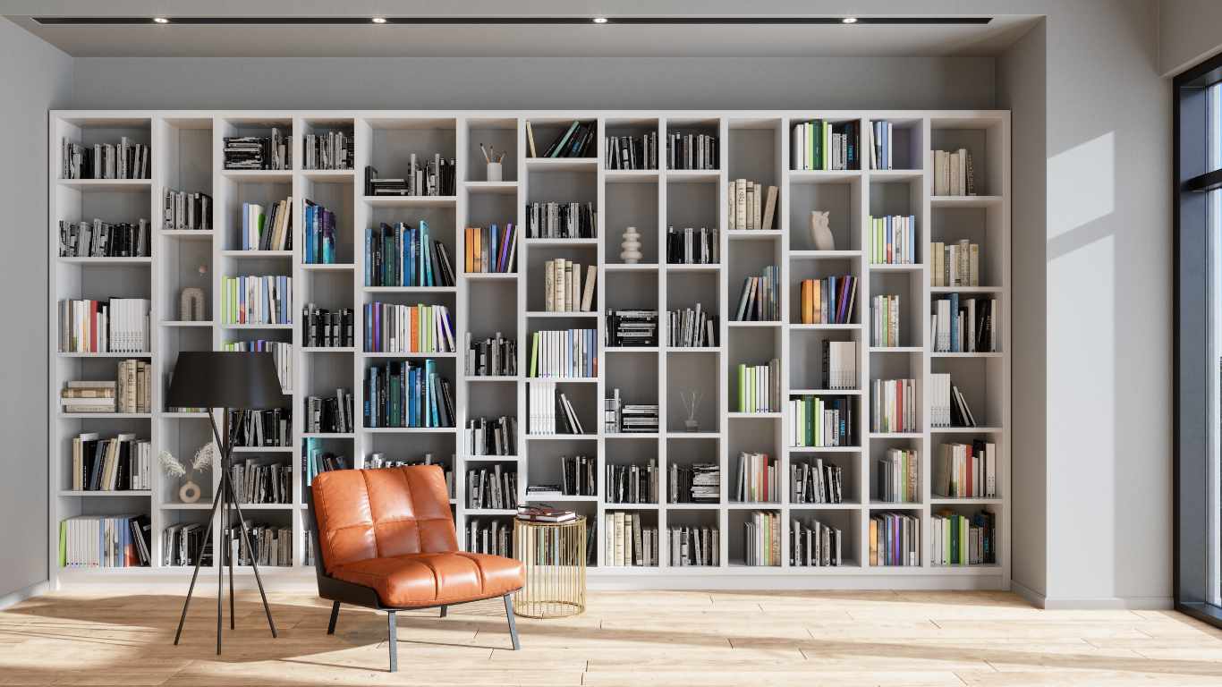 Modern library room